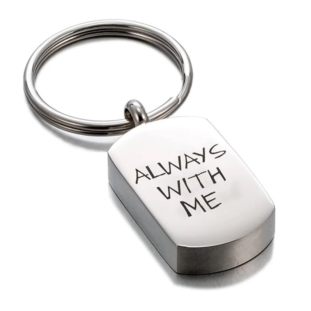 Always With Me Pet Ashes Memorial Keyring
